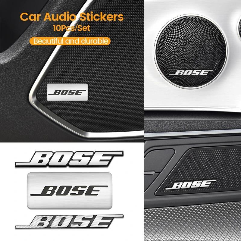 BOSE Badge Aluminum 3D Car Audio Stickers For BMW Mercedes Benz Audi Mustang Volvo Ford Mini Volkswa