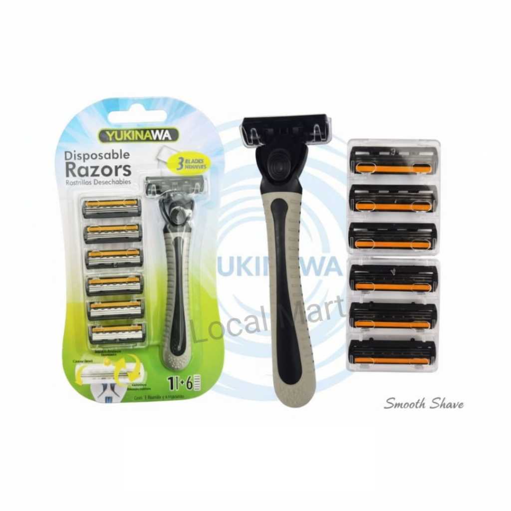 (7Pisau+1Gagang) Pisau Cukur Manual | Cukuran Jenggot dan Kumis | Cukur Kumis dan Jenggot