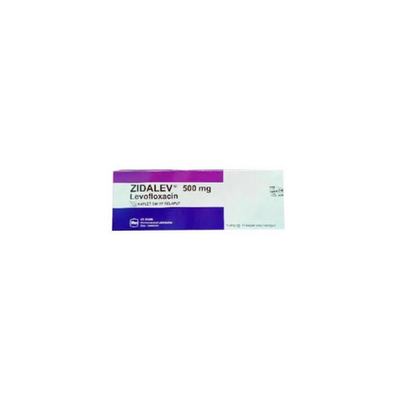 ZIDALEV 500 MG 1 STRIP @ 10 KAPLET SALUT SELAPUT
