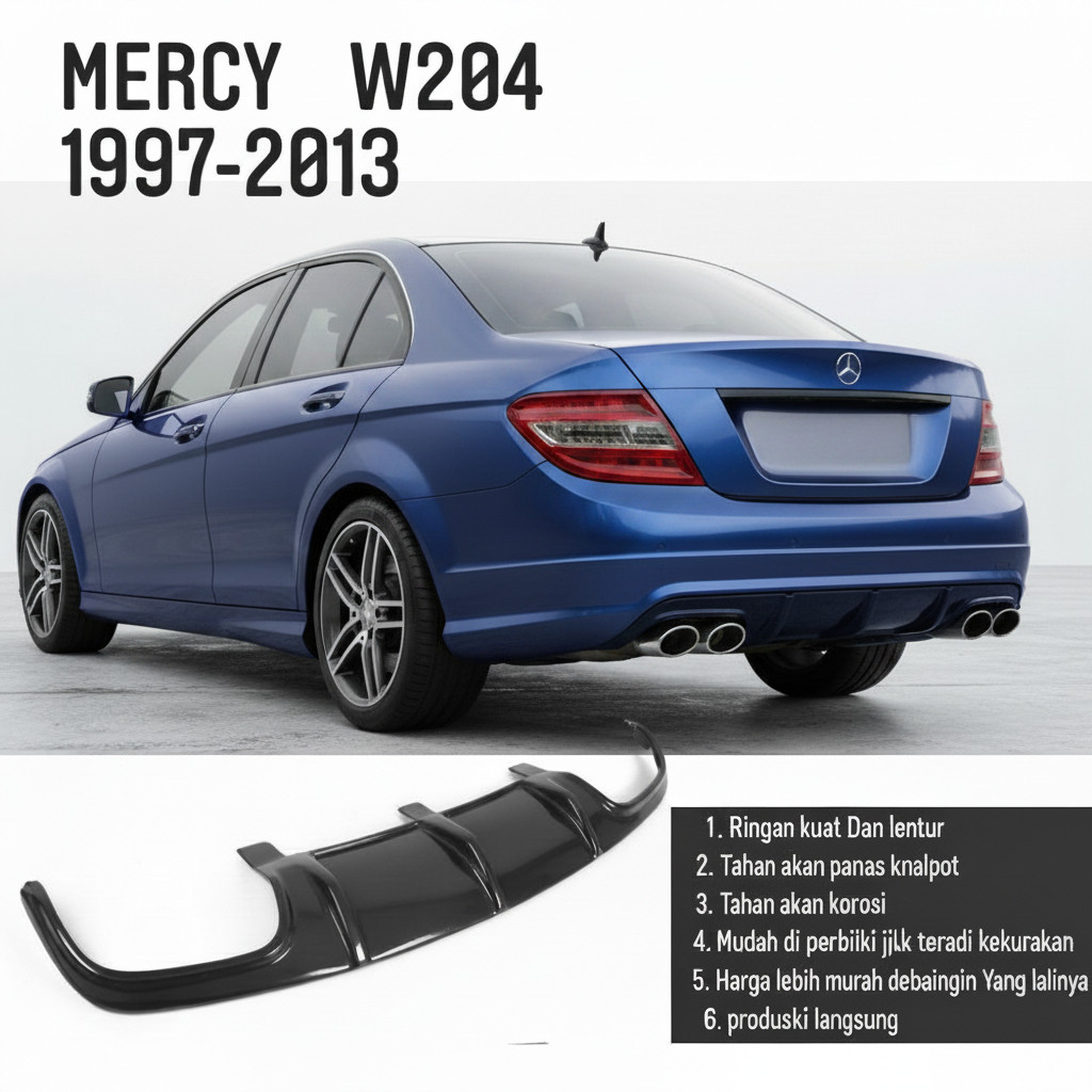 bodikit DIFFUSER MERCEDES BENZ W204 1997-2013 PREFACELITE DIFUSER MERCY MERCI