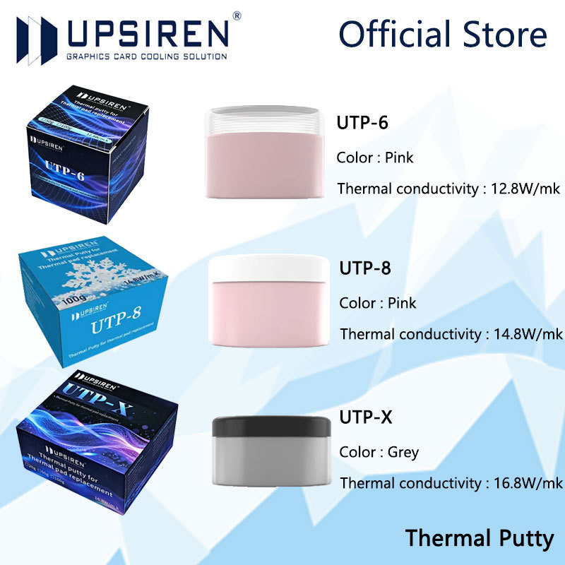 UPSIREN UTP-6/UTP-8/UTP-X Thermal Putty For VGA GPU IC Processor Rapid Cooling Thermal Pad Replaceme