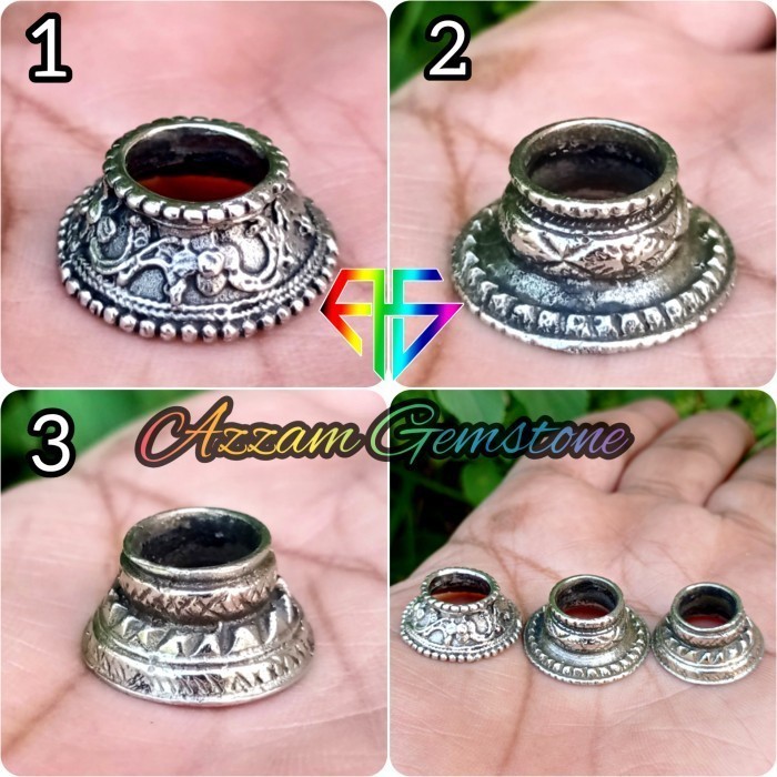 Mendak Selut Ring Keris Coin Alpaka bkn Perak Emas Kuningan Stainless - No.3 KJ
