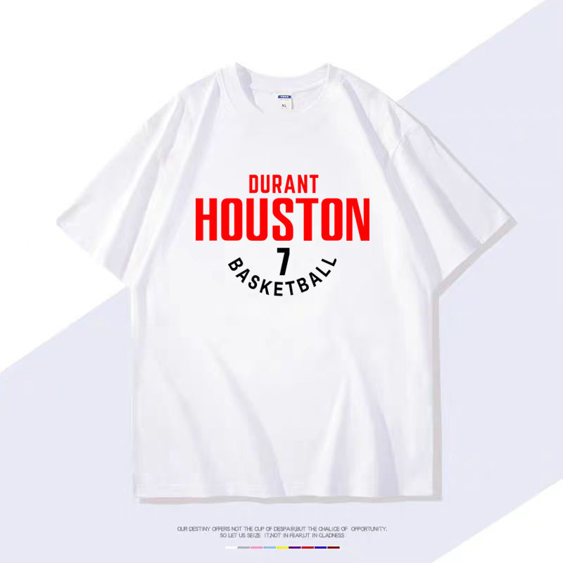 Kaos Pria Durant Houston 7 Basketball Baju Basket NBA Atasan Cowok Distro Keren Adem Rocket