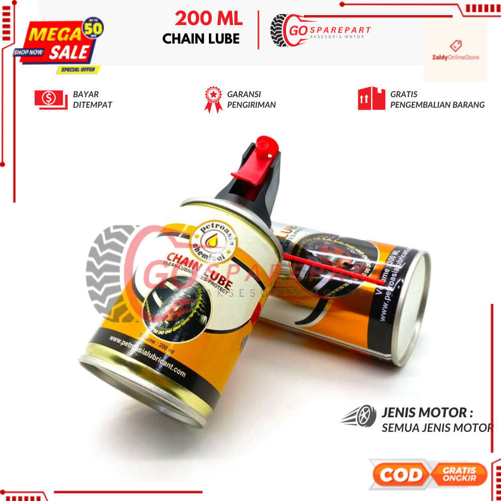 200 ML CHAIN LUBE HONDA BEAT / PELUMAS RANTAI MOTOR VARIO / MINYAK RANTAI MIO / CHAIN LUBE MOTOR JUP