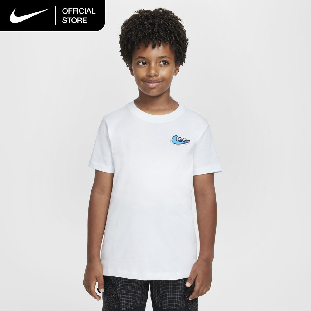 Nike Older Kids' Sportswear T-Shirt - White [HJ4337-100]