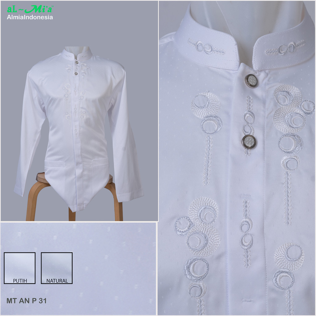Baju Koko Al-Mia ANP 31 Tangan Panjang PLS
