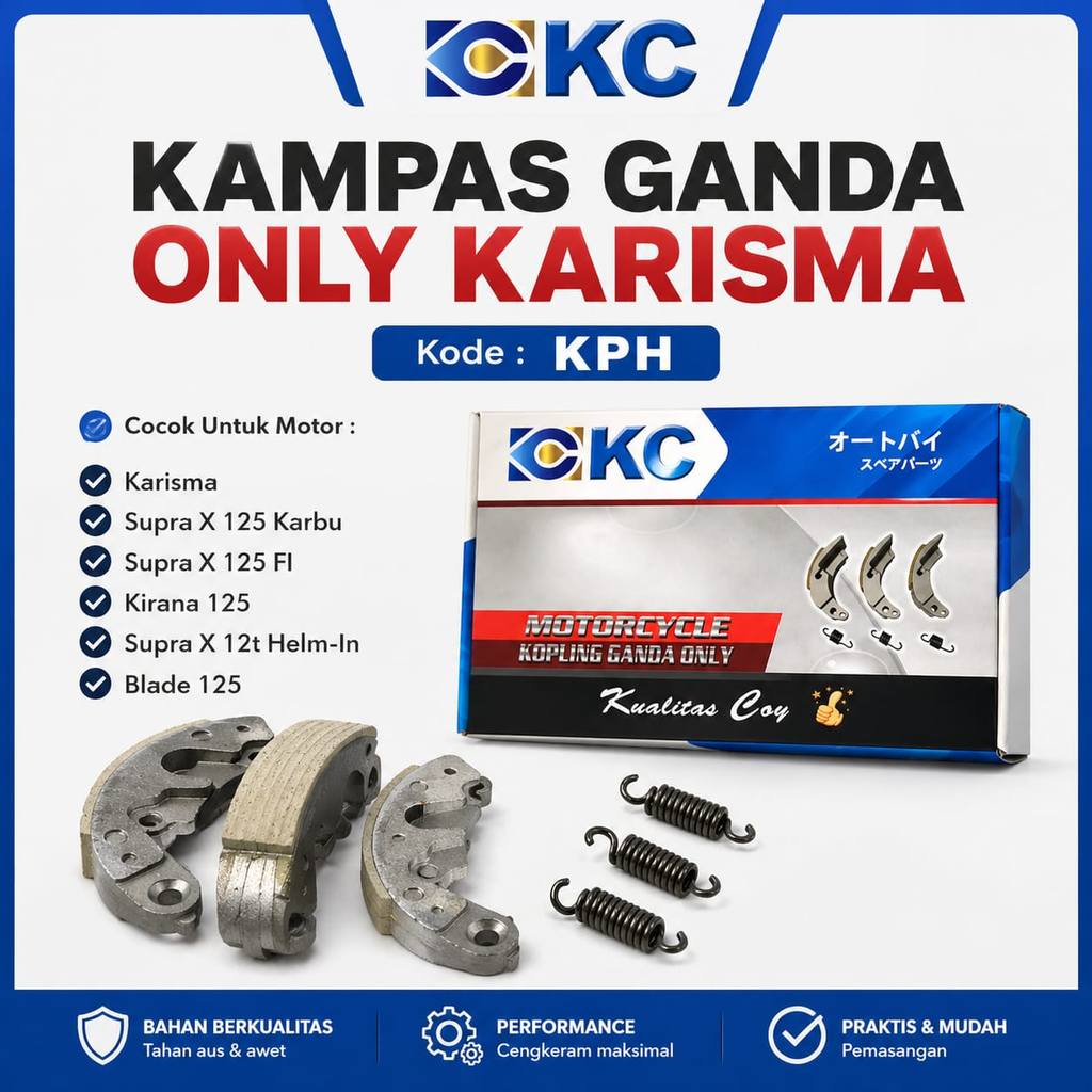 kampas ganda kopling + per KPH karisma, supra x 125, Kirana, supra x 125 helm in KC