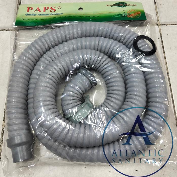 Selang pembuangan sink wastafel bak cuci piring panjang 1.5 meter - 2 meter drat 1 1/2 inch bahan ka