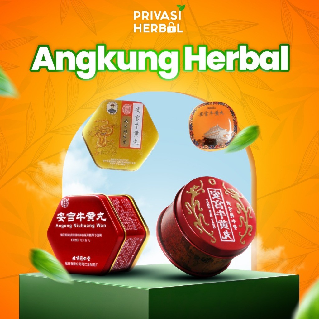 Angong Niuhuang Wan Original Obat Stroke Saraf Angkung Original