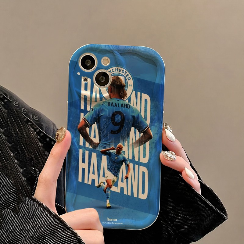 Casing iPhone Redmi Haaland Pemain Manchester City Untuk iPhone 16 15 14 13 12 11 Mini Pro E MAX Unt