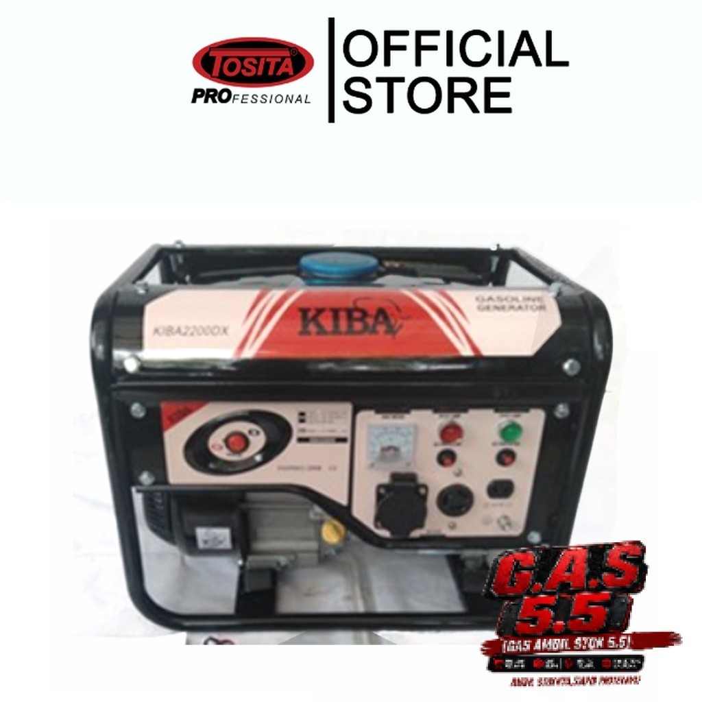 TOSITA - Genset KIBA 2200 DX Generator 1200 Watt