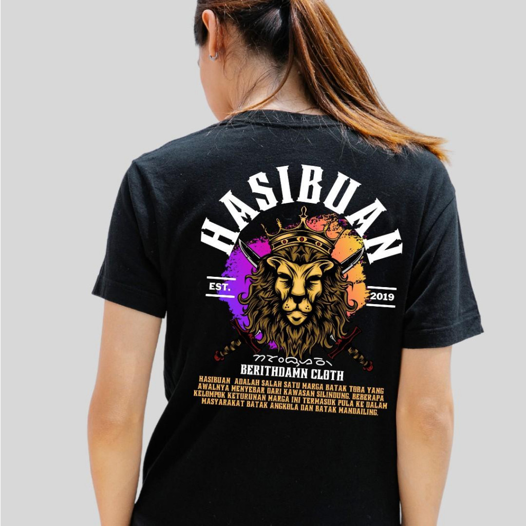Kaos Batak Marga HASIBUAN Tshirt Cotton