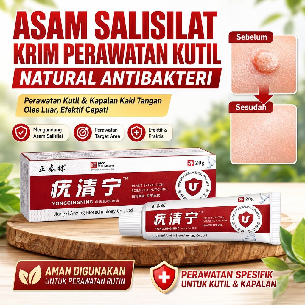 Beli 1 Gratis 1 - [Penghilang Kutil Alami]  Salep Asam Salisilat/ Obat Kutil Tangan Kaki / Krim Anti
