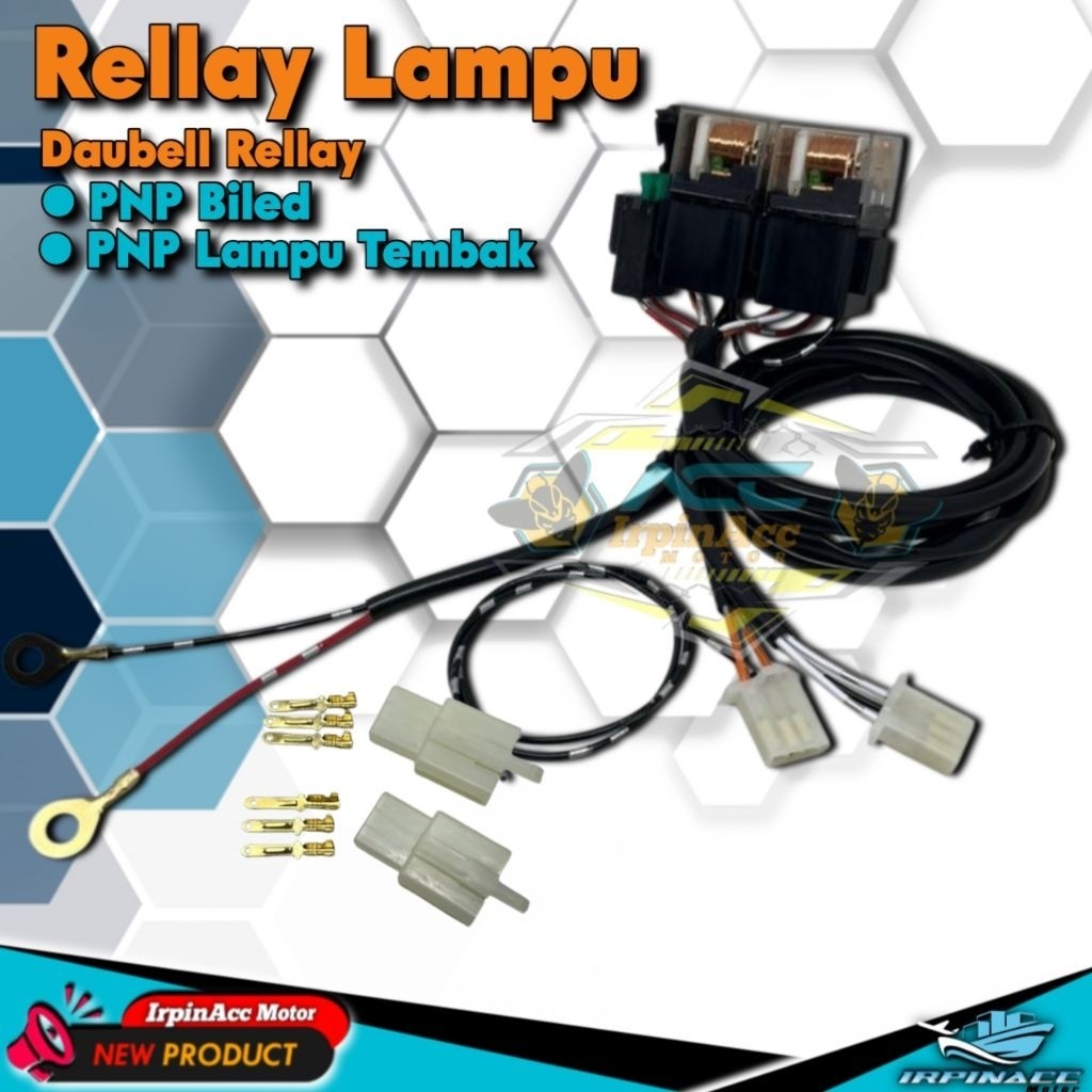 Relay Set Pnp Lampu Tembak D2 laser Biled Projie Universal