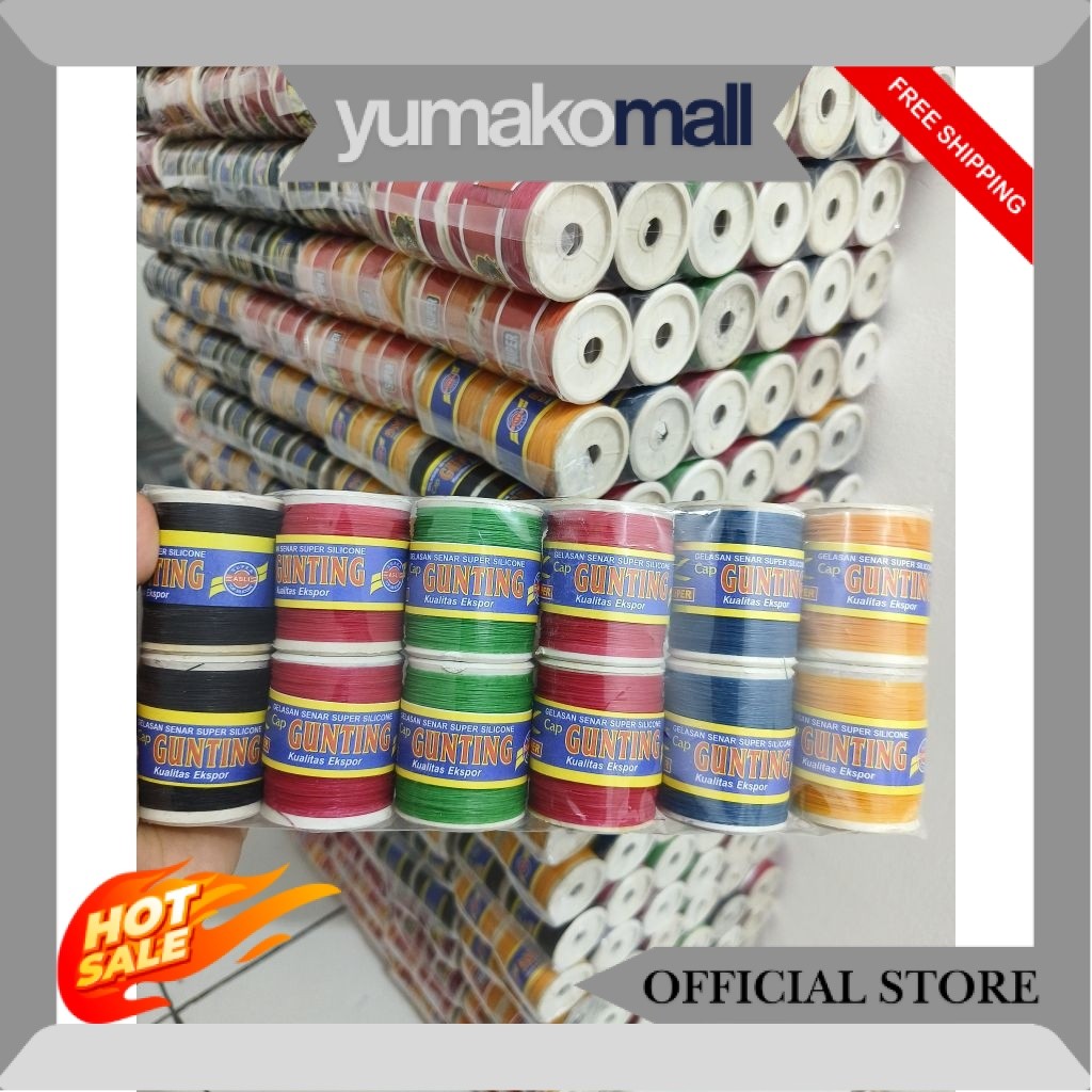 Gelasan/senar layangan snap ck isi 1 pak (12 pcs) warna/cap random full beling tajam SS