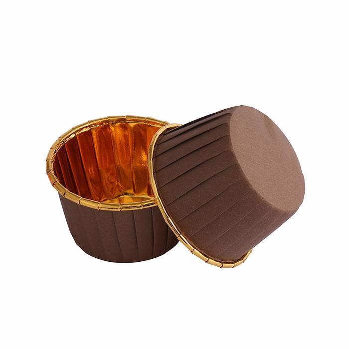 cupcake gold premium, cup muffin, paper cup, kertas cupcake - 50cup - Gold coffee