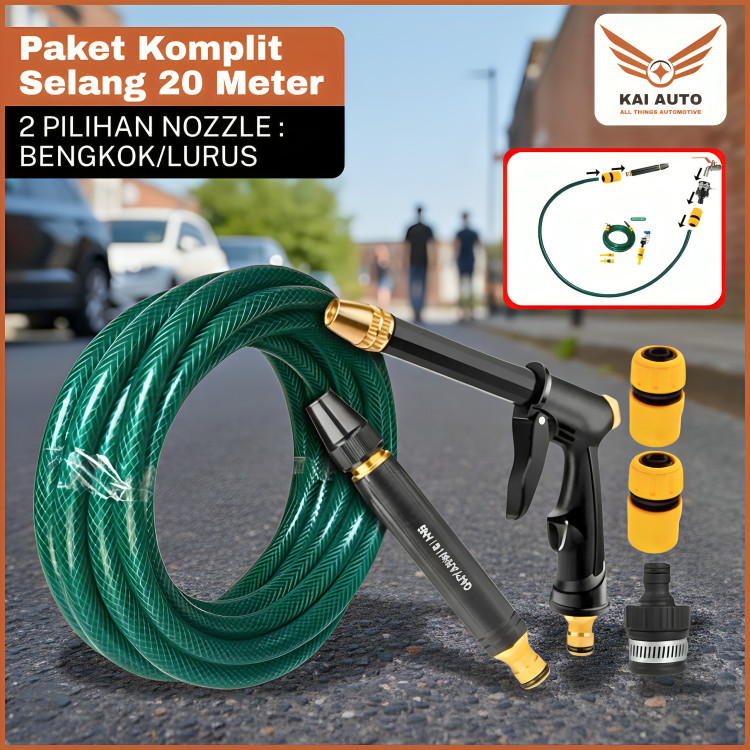 Semprotan Cuci Mobil 20 METER Komplit Semprotan Air Tanaman Selang Cuci Mobil Motor Semprotan Cuci M