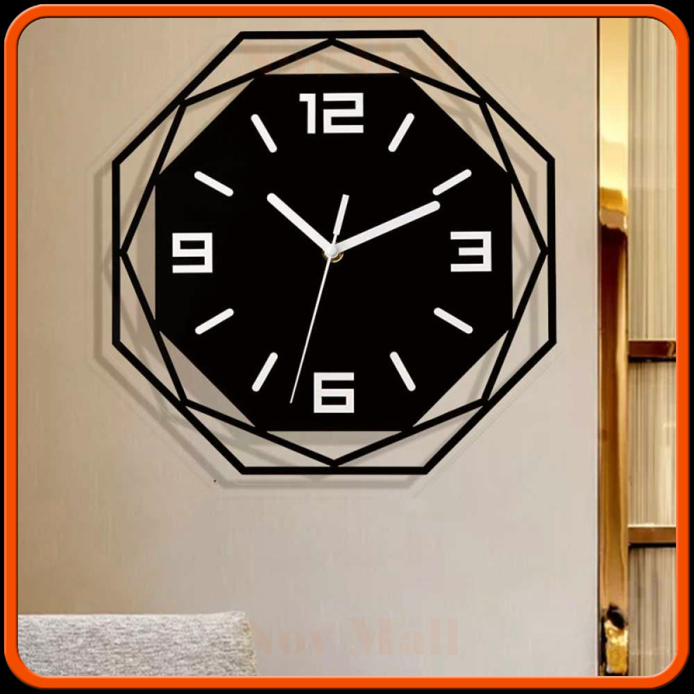 Jam Dinding Bulat Quartz Creative Design Modern 30CM -JD287
