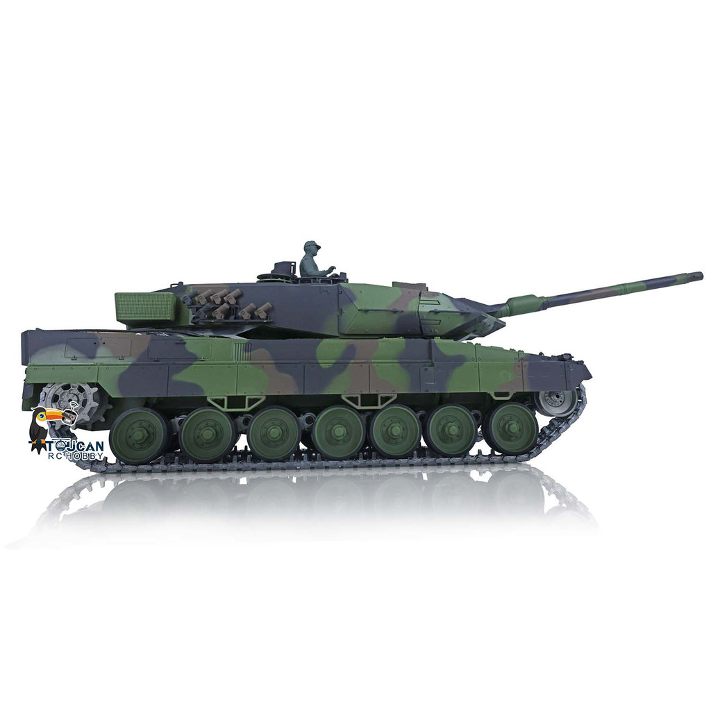 Toys HENG LONG 1/16 7.0 Upgraded Leopard2A6 RC Tank 3889 W/ 360 Turret Barrel Recoil Remote Control 