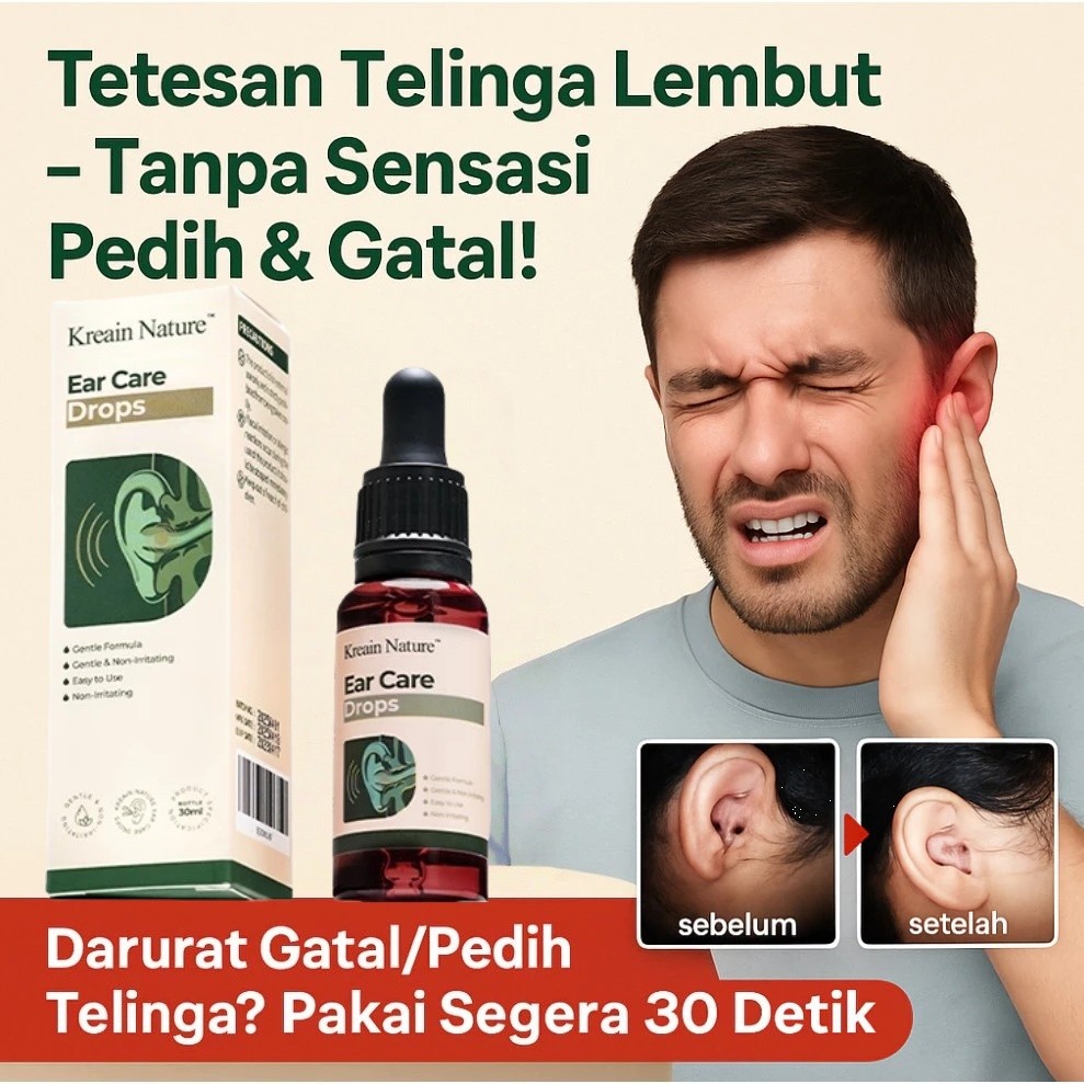 Obat Tetes Kuping Bernanah, Berair, Curek Telinga Anak dan Dewasa, Obat Telinga Bernanah Bau, Infeks