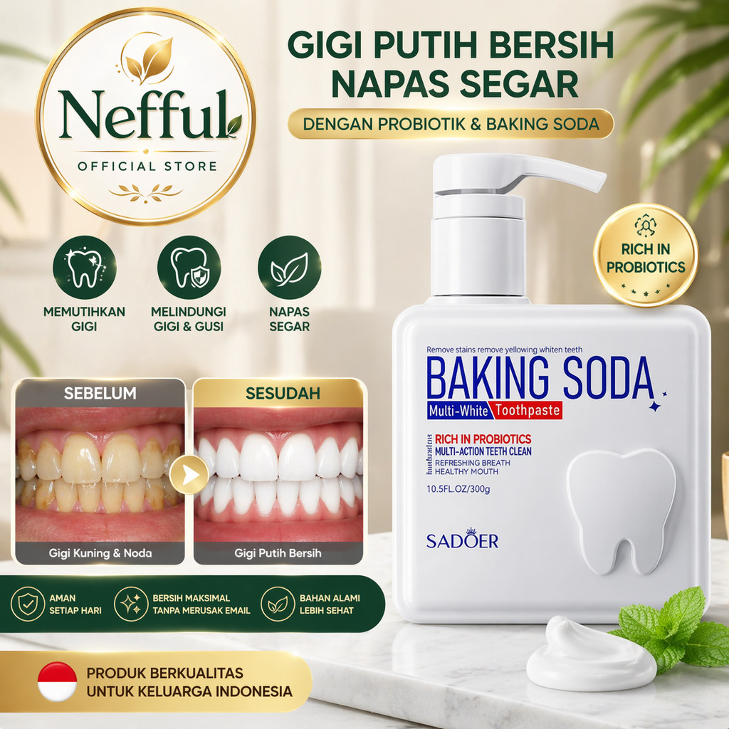 NEFFUL Pembersih karang gigi pemutih gigi odol pemutih gigi dan karang gigi pembersih gigi Pasta Gig