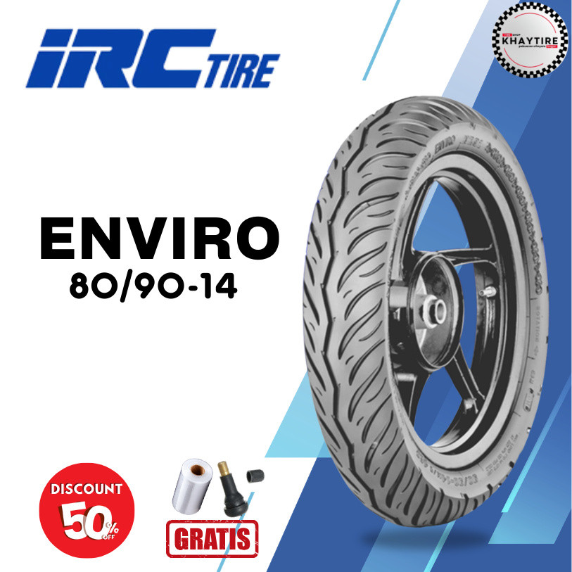 Ban Motor Matic IRC ENVIRO 80/90 Ring 14 Tubeless