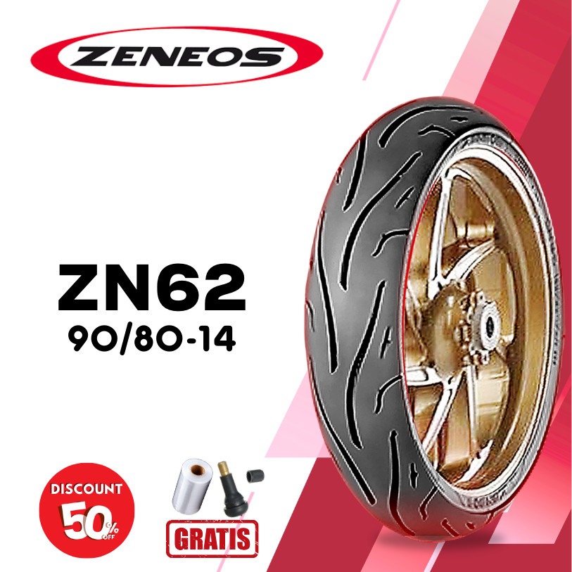 Ban Motor ZENEOS ZN62 90/80 RING 14 Tubeless