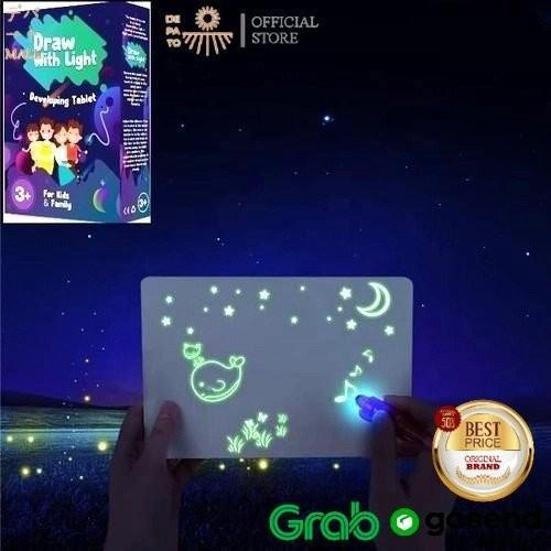 MAGIC LIGHT TABLET PAPAN MAGIC DRAWING BOOK ANAK ORIGINAL TH2810 DP