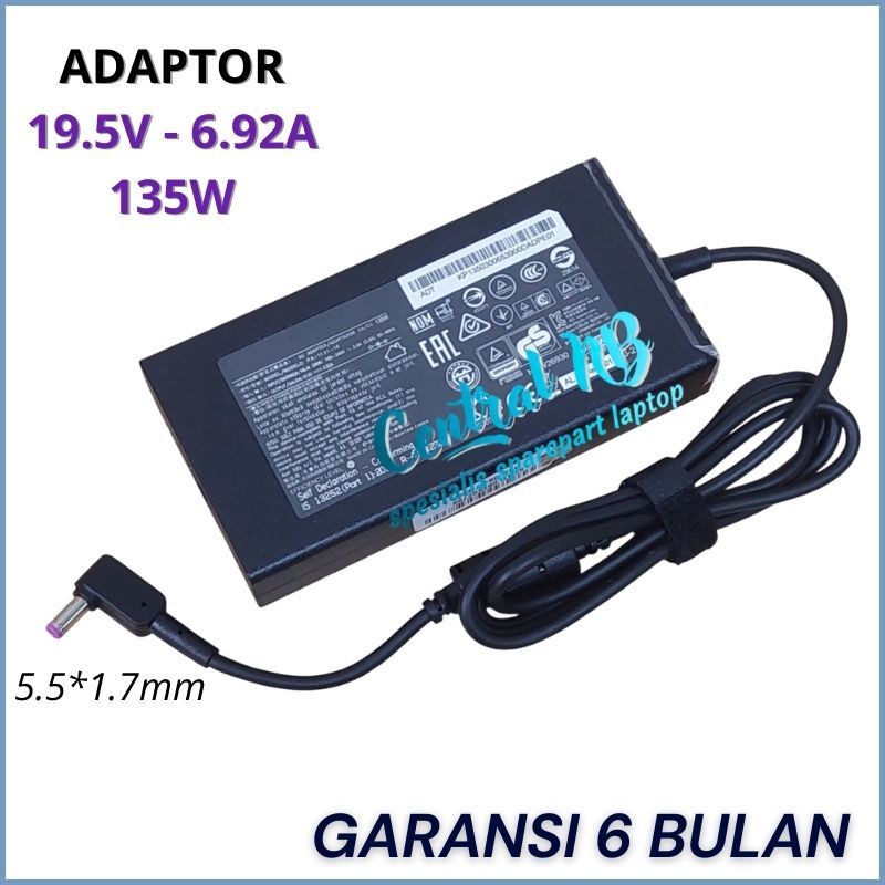 Adaptor Charger ACER NITRO 5 RYZEN 7 AN515-44 AN515-52 AN515-54 AN515 135W -CNB