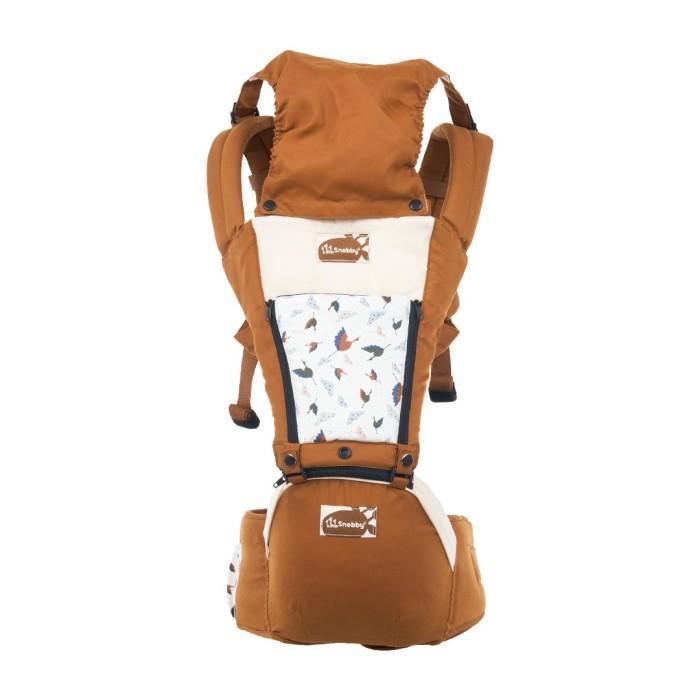 Snobby Gendongan Hipseat 6 posisi + saku sirkulasi Swan TPG5941 Bayi Gendong - Cokelat
