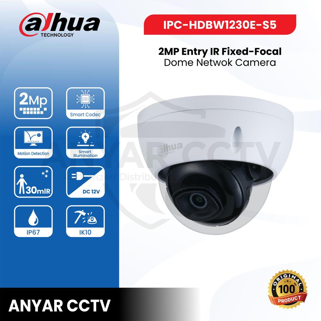 DAHUA IPC-HDBW1230E-S5 IPC-HDBW1230E S5 IP CAMERA DAHUA 1080P