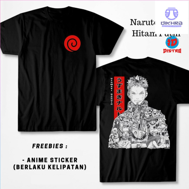 Kaos Anime Naruto Story Hitam Putih - DIKHRA