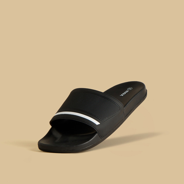 Max Fashions Sandal Pria Sandal Pria Textured Slides