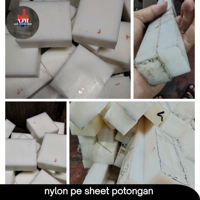 nylon pe sheet potongan 12mm x 60cm x 20cm