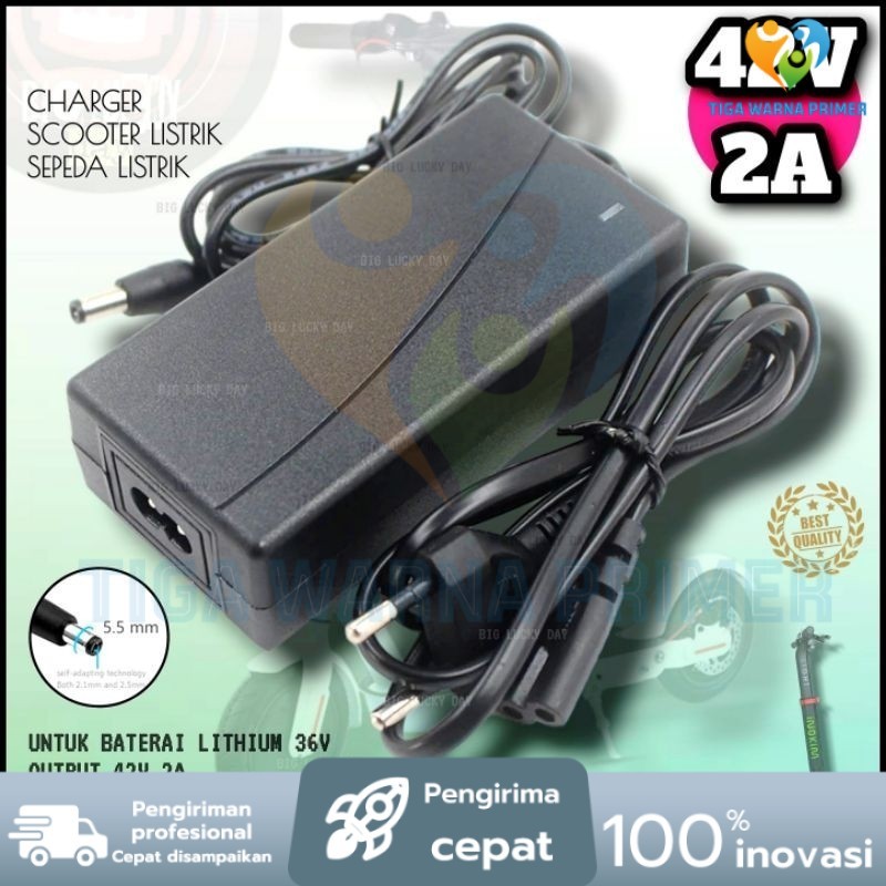 CHARGER HOVERBOARD / MINI SEGWAY A8 / F1 6.5INCH 7INCH 8INCH 10INCH UNIVERSAL 36V OUTPUT 42V 2A CASA