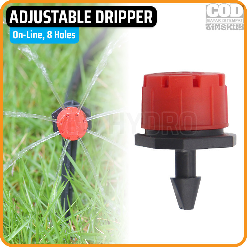 Dripper Putar 8 Lubang - Adjustable