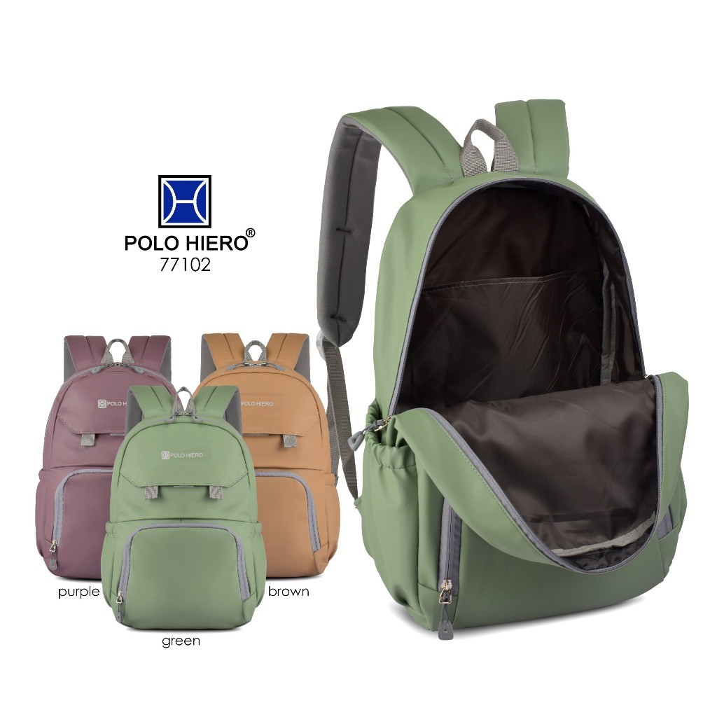 Polo Hiero Tas Ransel Backpack Polo Hiero 77102 Tas Sekolah Tas Fashion