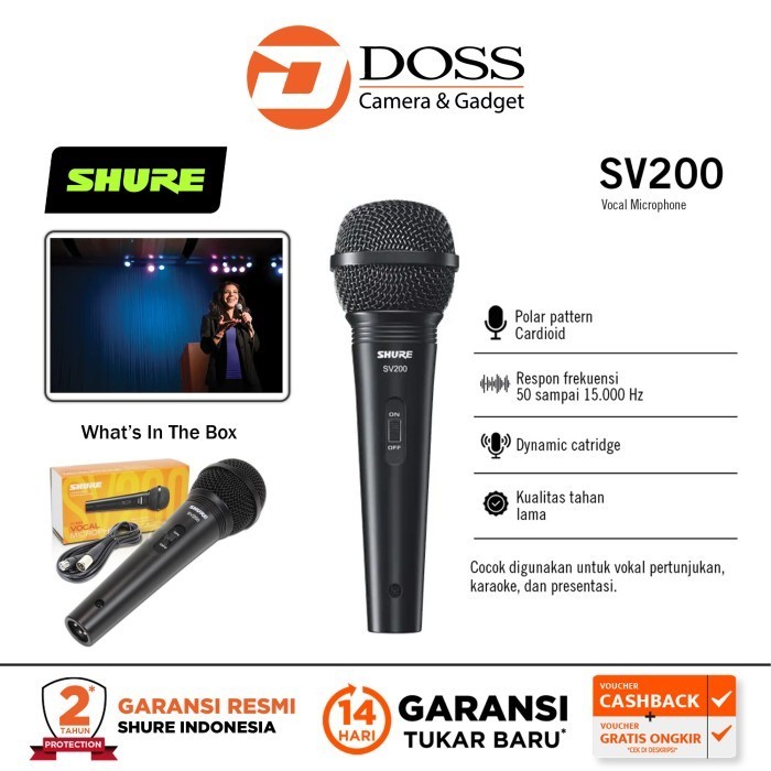 Shure SV200 Dynamic Microphone SV 200