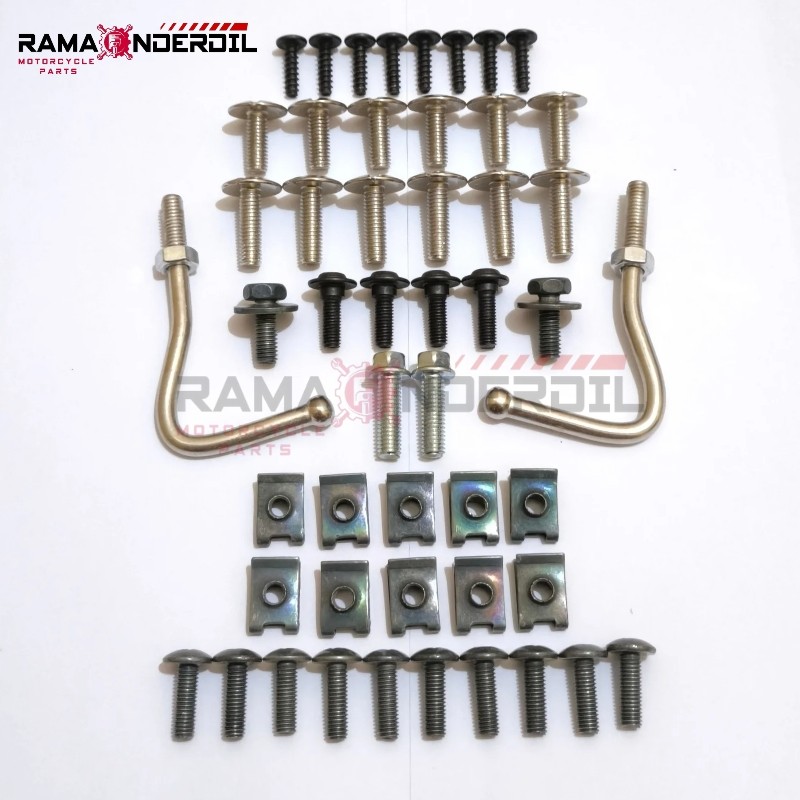 Satu Set Baut Body Belakang & Sayap Motor Honda Karisma X / D 125