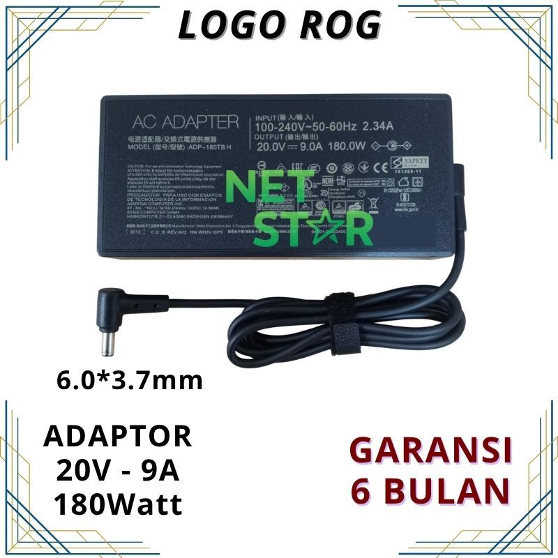 Charger Adaptor Asus ROG Zephyrus GA502DU GA502D GA502 Series -NS