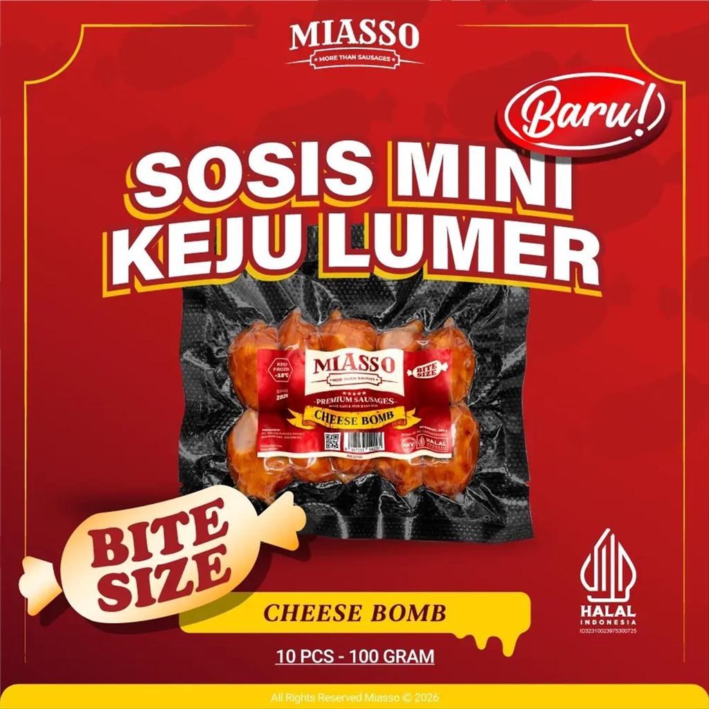 SOSIS KEJU LUMER BITE BOMB CHEESE - MIASSO (SOSIS SULTAN VIRAL)