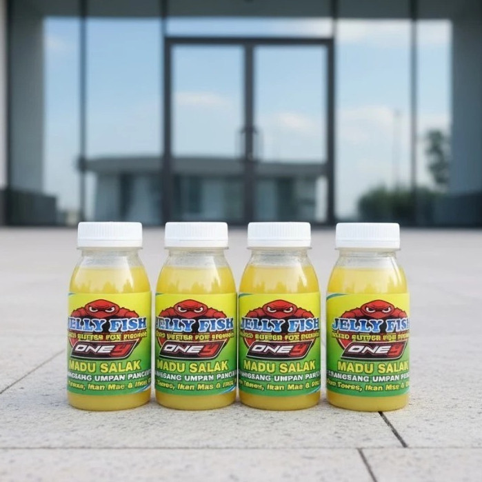 RFG Essen Jelly Fish MADU SALAK – Aroma Pemikat & Perangsang Umpan Semua Jenis Ikan Air Tawar Nila, 
