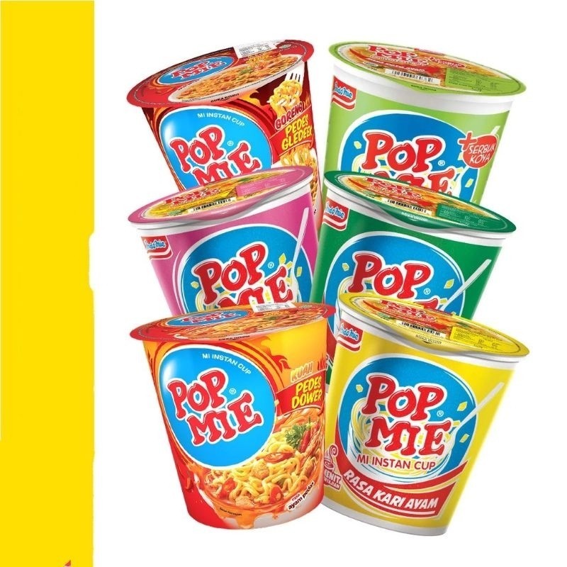 Pop mie goreng/ pedas gledek /kuah pedas dower 75 gram - 213