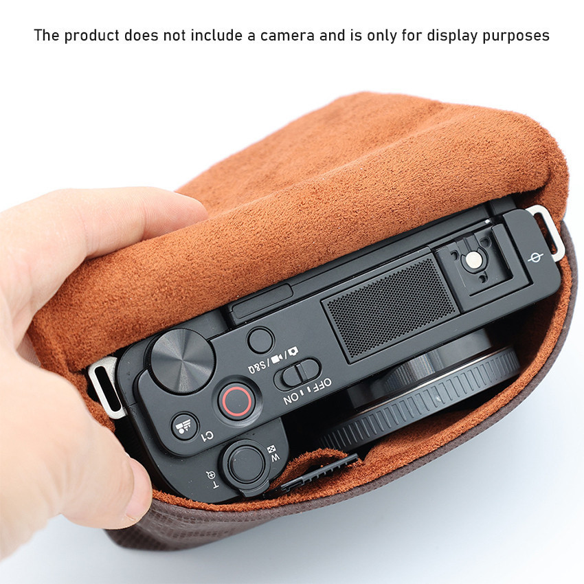 Pouch Kamera Faux Fur Shockproof | Tas Pelindung Sony ZV1 ZVE10 Canon G7X RX100
