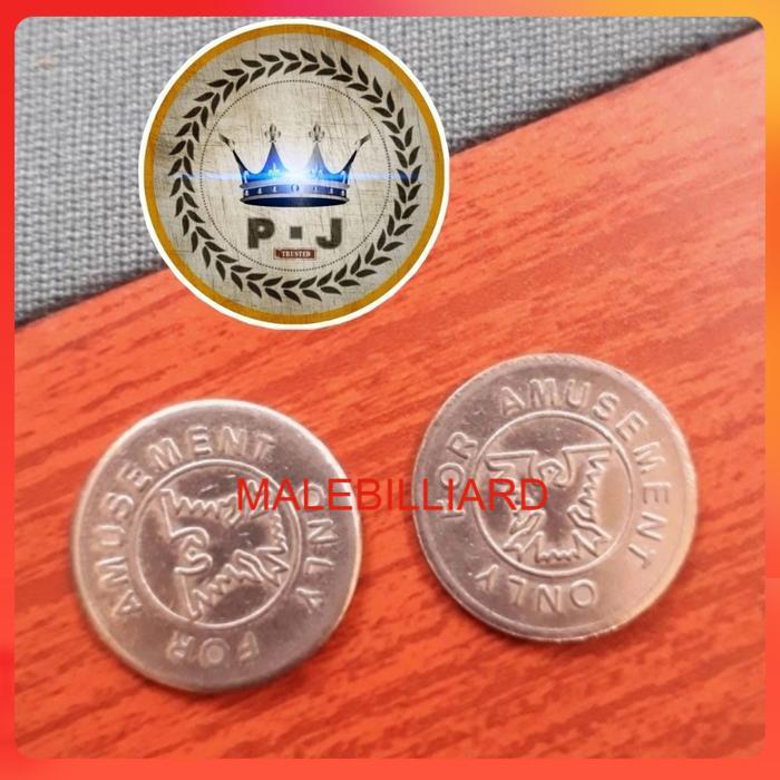 PJ - Coin Meja Billiard | Bekas | Uk. 23.6mm | 50 pcs | GROSIR