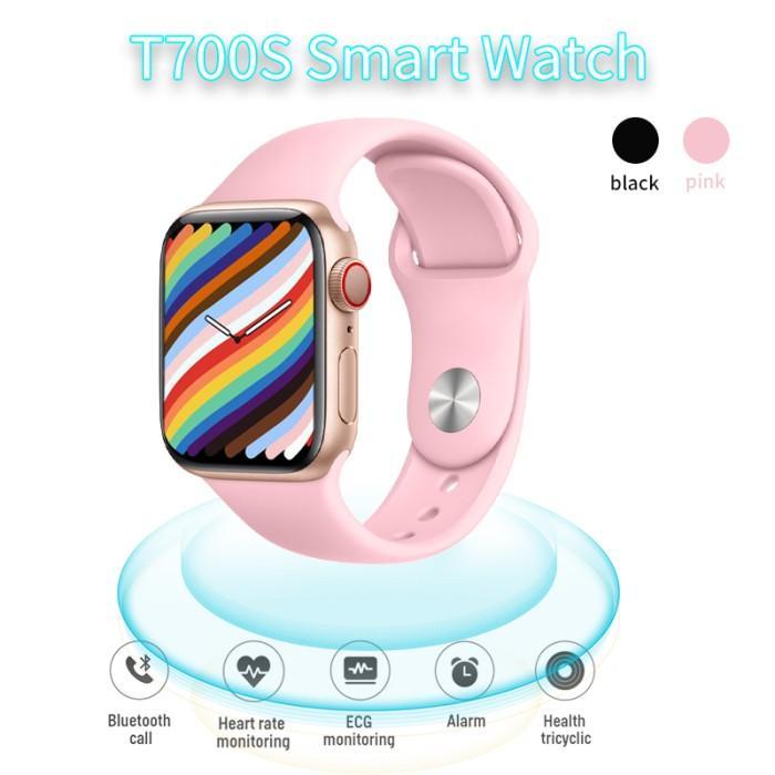 Smartwatch T700 Pro Jam Tangan Pria Wanita Bluetooth Call 1.86inci - T700-Pro-pink