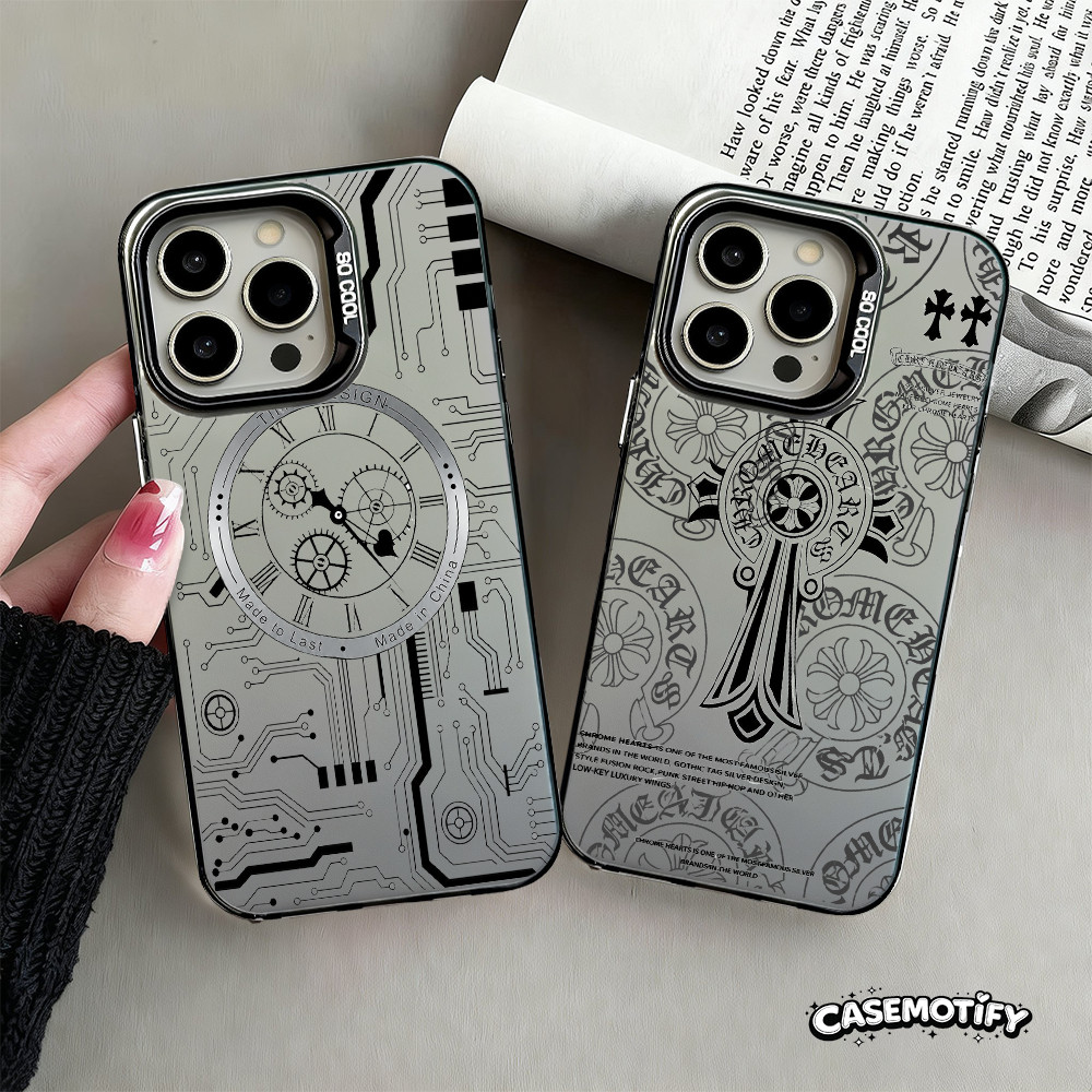 Case HP Motif Jam Vintage Kece For OPPO A5 5G/4G 2025 A3X/A5i 4G/A5X 5G/4G A5 PRO 5G A60 4G A38 4G/A