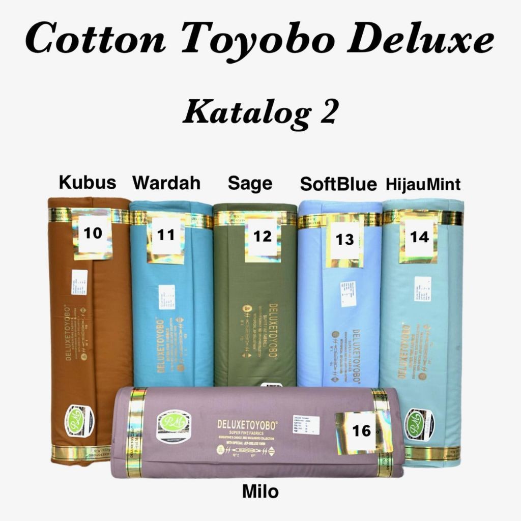 PROMO 3 {50 cm} Kain Katun Jepang TOYOBO Royalmix Original Per 0.5 Meter Bahan Kain Katun Toyobo Pre