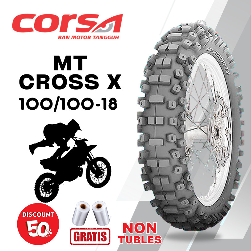 Ban Motor TRAIL CORSA MT CROSS X 100/100 Ring 18 Non Tubeless