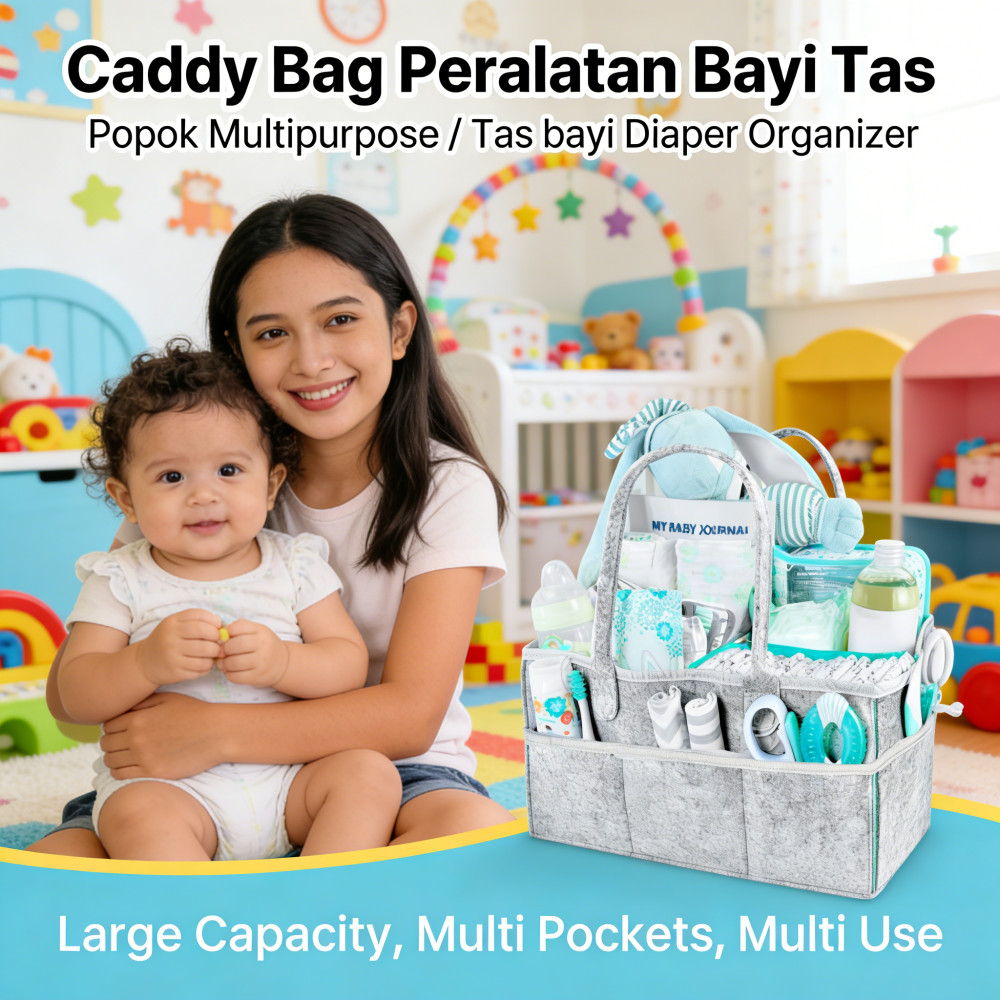 Bag Caddy Multipurpose Tas Popok / Diaper Organizer Bayi / Tas bayi Caddy Bag